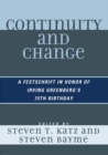 Continuity and Change : A Festschrift in Honor of Irving Greenberg's 75th Birthday - eBook