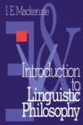 Introduction to Linguistic Philosophy - Book