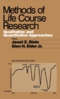 Methods of Life Course Research : Qualitative and Quantitative Approaches - Book