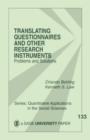 Translating Questionnaires and Other Research Instruments : Problems and Solutions - Book