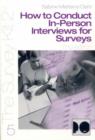 How to Conduct In-Person Interviews for Surveys - Book