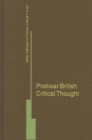 Postwar British Critical Thought - Book