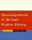 Developments in British Public Policy - Book