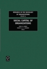 Social Capital of Organizations - Book