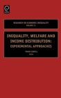 Inequality, Welfare and Income Distribution : Experimental Approaches - Book