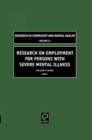 Research on Employment for Persons with Severe Mental Illness - Book