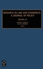Research in Law and Economics : A Journal of Policy - Book