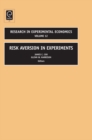 Risk Aversion in Experiments - Book