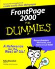 FrontPage 2000 For Dummies - Book