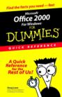 Microsoft Office 2000 for Windows for Dummies Quick Reference - Book