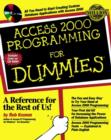 Access 2000 Programming For Dummies - Book