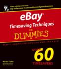 eBay Timesaving Techniques For Dummies - Book