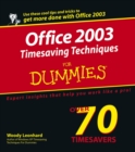 Office 2003 Timesaving Techniques for Dummies - Book