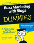Buzz Marketing with Blogs For Dummies - Book