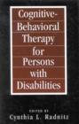Cognitive-Behavioral Therapies for Persons with Disabilities - Book