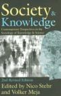 Society and Knowledge : Contemporary Perspectives in the Sociology of Knowledge and Science - Book