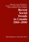 Recent Social Trends in Canada, 1960-2000 - eBook