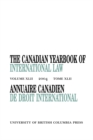 The Canadian Yearbook of International Law, Vol. 42, 2004 - Book