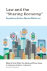 Law and the "Sharing Economy" : Regulating Online Market Platforms - Book