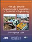 From Soil Behavior Fundamentals to Innovations in Geotechnical Engineering : Honoring Roy E. Olson - Book