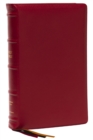 KJV Holy Bible: Large Print Single-Column with 43,000 End-of-Verse Cross References, Red Goatskin Leather, Premier Collection, Personal Size, Thumb Indexed: King James Version - Book