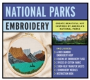 National Parks Embroidery kit : Create Beautiful Art Inspired by America's National Parks – Includes: 6-inch Bamboo Embroider Hoop, 8 Skeins of Embroidery Floss, 2 Pieces of Cotton Fabric, 2 Iron-heat - Book
