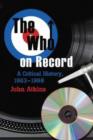 The Who on Record : A Critical History, 1963-1998 - Book