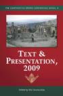 Text & Presentation, 2009 - Book