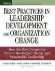 Best Practices in Leadership Development and Organization Change : How the Best Companies Ensure Meaningful Change and Sustainable Leadership - Book