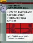 60-Minute Training Series Set: How to Encourage Constructive Feedback from Others - Book