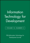 Information Technology for Development, Volume 12, Number 3 - Book