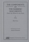 The Components of the Rabbinic Documents, From the Whole to the Parts : Vol. I, Sifra, Part IV: A Topical and Methodological Outline of Sifra - Book