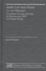 Jewish Law from Moses to the Mishnah : The Hiram College Lectures on Religion for 1999 and Other Papers - Book