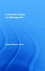 E-Journals Access and Management - Book