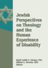 Jewish Perspectives on Theology and the Human Experience of Disability - Book