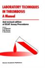 Laboratory Techniques in Thrombosis - a Manual - Book