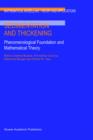 Sedimentation and Thickening : Phenomenological Foundation and Mathematical Theory - Book