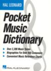 The Hal Leonard Pocket Music Dictionary - Book