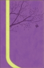 NKJV God Girl Bible, Pretty Purple/Neon Green, Tree Design Duravella - Book
