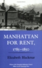 Manhattan for Rent, 1785–1850 - Book