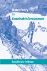 Water Policy for Sustainable Development - Book