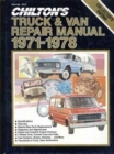Chilton's Truck & Van Repair Manual, 1971-1978 - Collector's Edition - Book