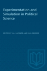 Experimentation and Simulation in Political Science - Book