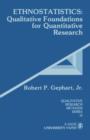 Ethnostatistics : Qualitative Foundations for Quantitative Research - Book