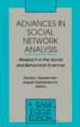 Advances in Social Network Analysis : Research in the Social and Behavioral Sciences - Book