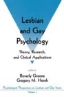 Lesbian and Gay Psychology : Theory, Research, and Clinical Applications - Book