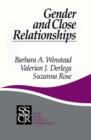 Gender and Close Relationships - Book