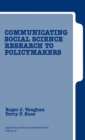 Communicating Social Science Research to Policy Makers - Book