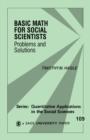 Basic Math for Social Scientists : Problems and Solutions - Book