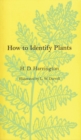 How to Identify Plants - Book